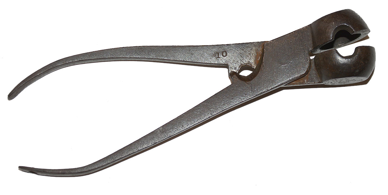 VERY NICE, VERY LARGE CALIBER IRON MUSKET BALL MOLD