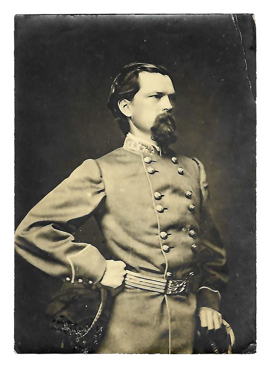 POST-WAR UNMOUNTED SILVER PRINT OF GENERAL JOHN BROWN GORDON, FROM A RICHMOND PHOTOGRAPHER, GEORGE S. COOK & SONS