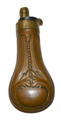 SMALL ORNATE POWDER FLASK