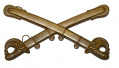 CIVIL WAR CROSSED SABERS CAVALRY INSIGNIA