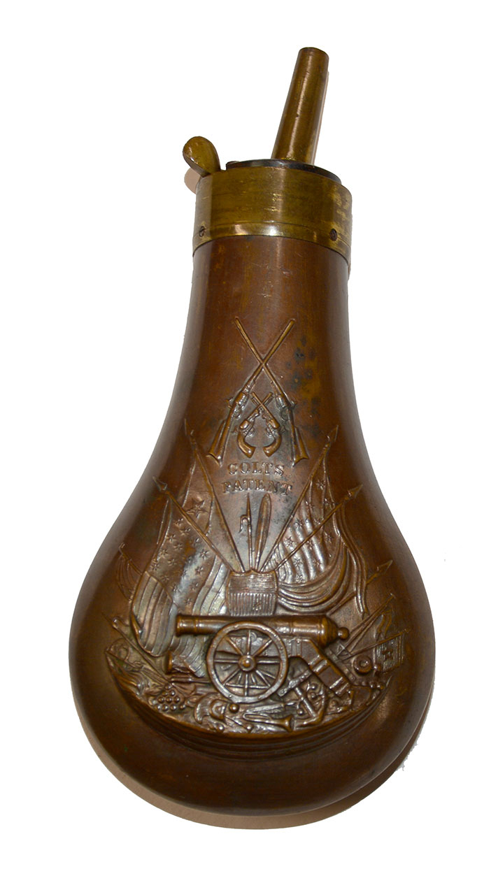 “SECOND TYPE”  COLT’S PATENT FLASK FOR THE M1851 COLT NAVY 