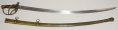 CONFEDERATE OFFICER’S CAVALRY SABER WITH BRASS SCABBARD, MADE BY THOMAS GRISWOLD & CO., NEW ORLEANS
