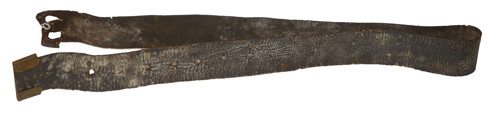 CIVIL WAR ENLISTED WAIST BELT WITH KEEPER RECOVERED FROM JAMES RIVER AT CITY POINT