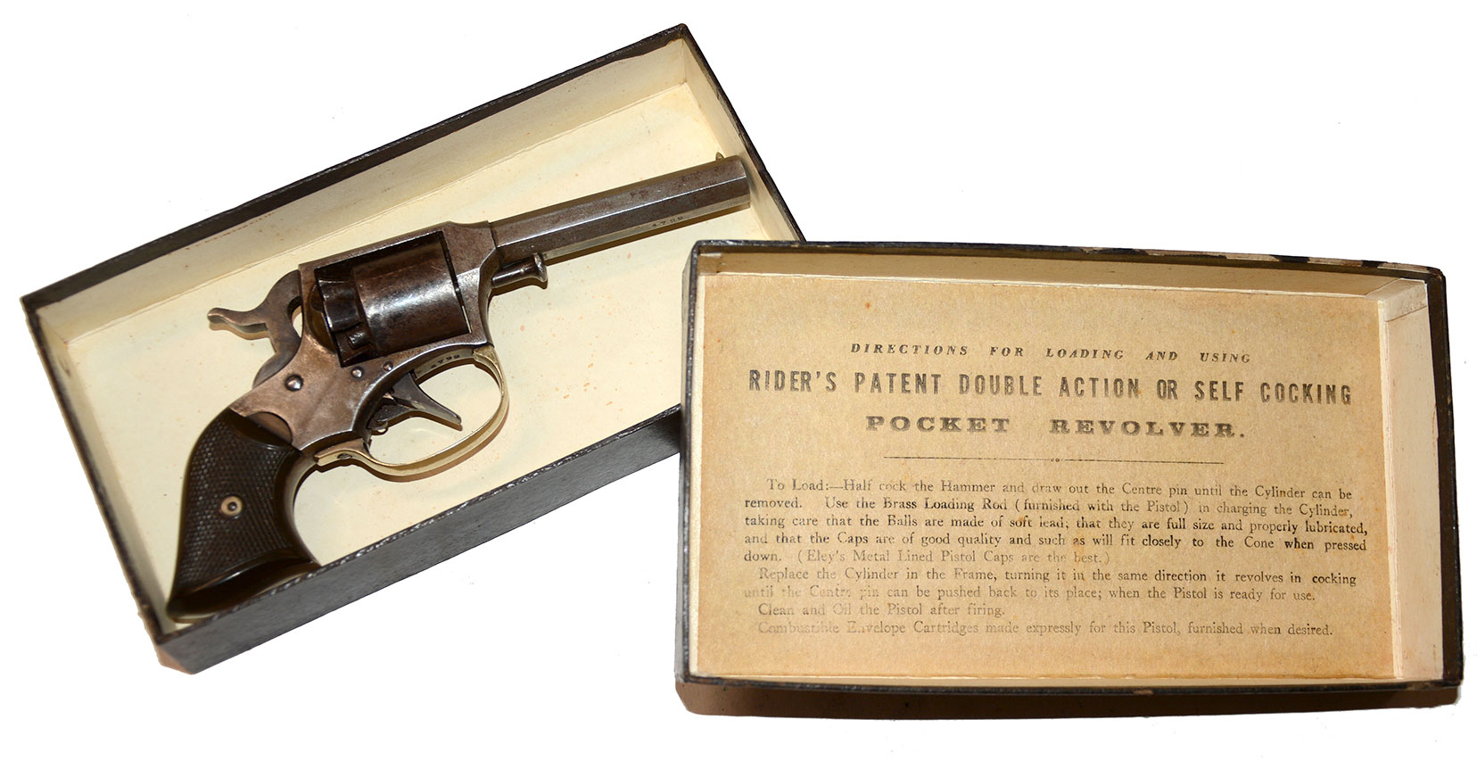REMINGTON RIDER DOUBLE ACTION POCKET REVOLVER - WITH ORIGINAL BOX