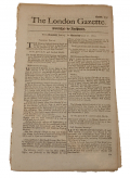 LOT OF 6 “THE LONDON GAZETTE” PAPERS (1713 - 1725)