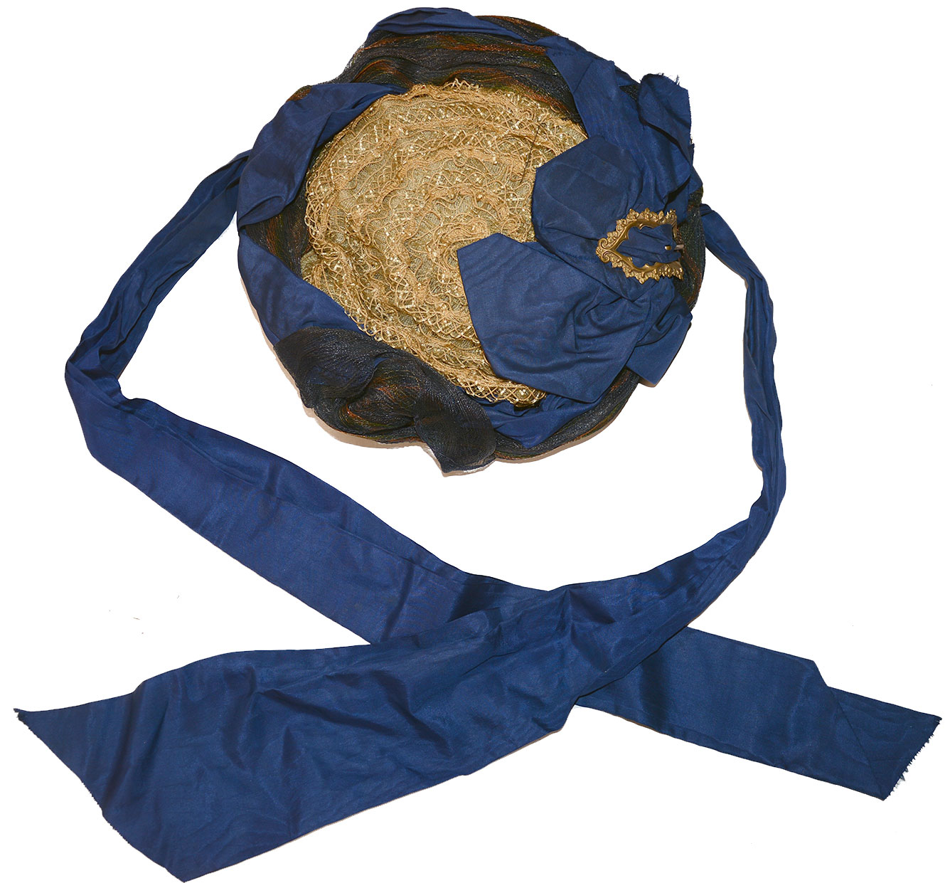 C. 1890S GOLD HORSEHAIR TOGUE