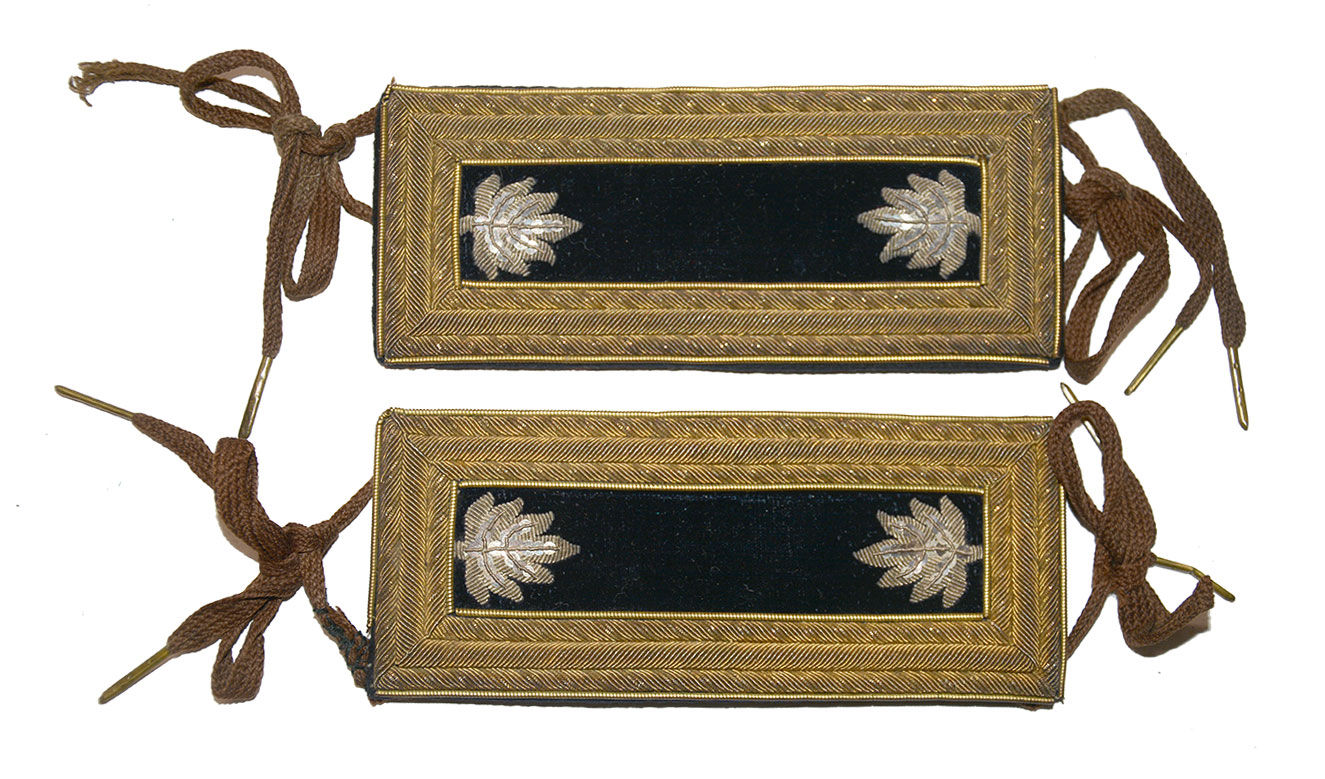 BEAUTIFUL, FINE CONDITION TRIPLE BORDER LT. COLONEL STAFF STRAPS