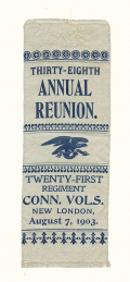21ST CONNECTICUT INFANTRY REUNION RIBBON