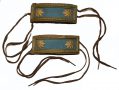 SCARCE SMITH PATENT INFANTRY MAJOR’S STRAPS WITH 1861 PATENT MARKINGS AND TIES 