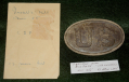 RELIC P1839 CARTRIDGE BOX PLATE – RECOVERED AT 2nd DEEP BOTTOM BATTLEFIELD – KERKSIS COLLECTION
