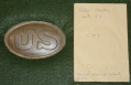 RELIC P1839 BELT PLATE – RECOVERED AT CEDAR MOUNTAIN – EX-KERKSIS COLLECTION