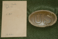 RELIC P1839 CARTRIDGE BOX PLATE – RECOVERED AT CEDAR CREEK, 19th CORPS LINES – KERKSIS COLLECTION