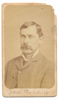 CDV PHOTO OF JOHN CUNDIFF, 2ND VIRGINIA CAVALRY