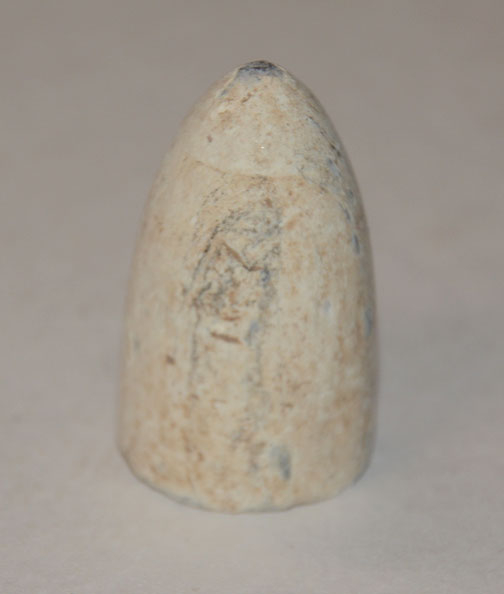 NICE .69 CALIBER NO-GROOVE “PRUSSIAN” BULLET