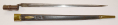BRITISH REGIMENTALLY MARKED BAYONET AND SCABBARD