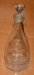 CIRCA 1780-1820 QUART TAPER DECANTER, AMERICAN OR CONTINENTAL
