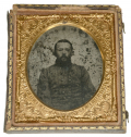 SIXTH PLATE TINTYPE OF A CONFEDERATE OFFICER