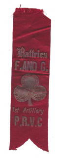 1ST PENNYSYLVANIA LIGHT ARTILLERY, BATTERIES F & G RIBBON – RICKETT’S BATTERY