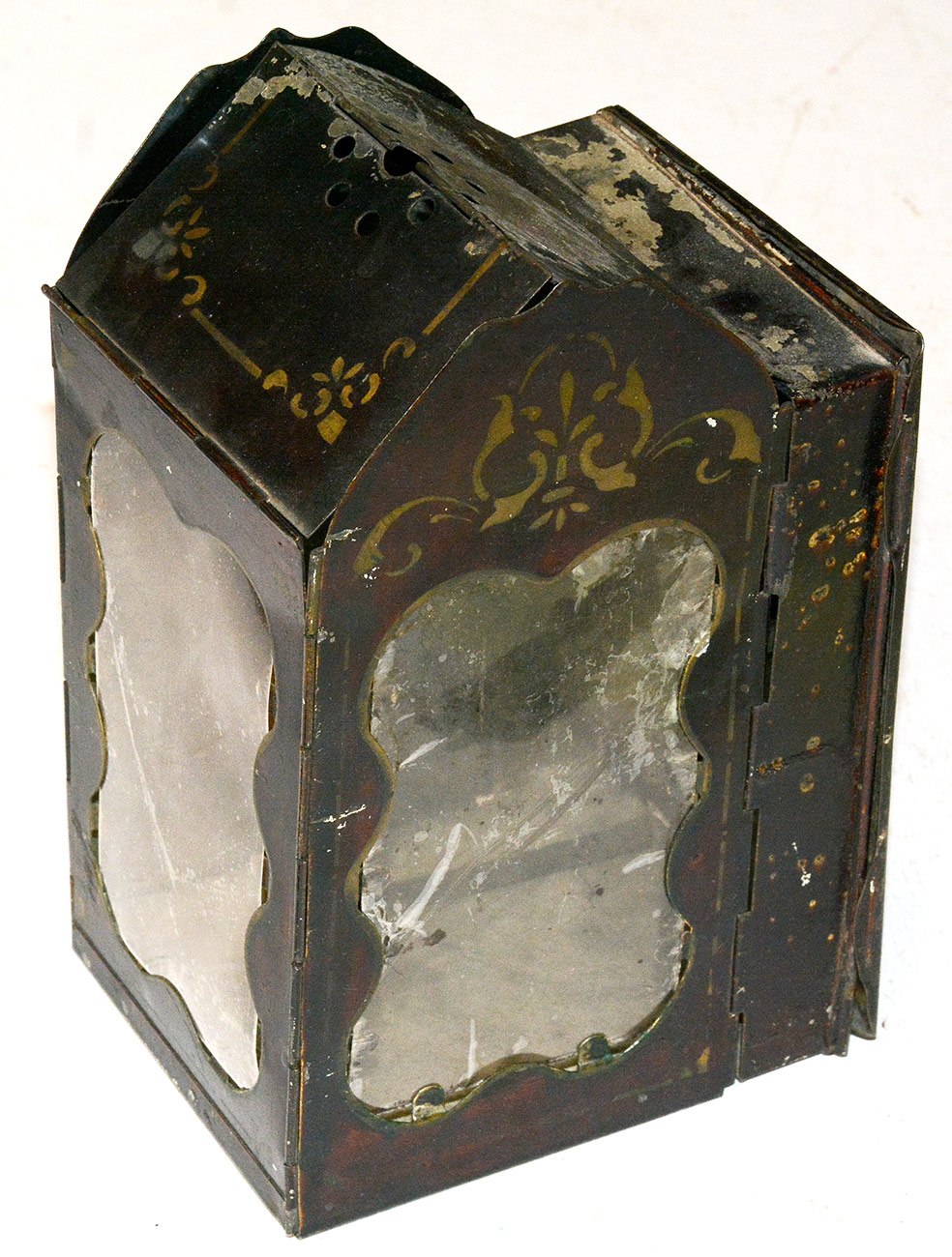 LARGE MINOR’S PATENT TIN FOLDING POCKET LANTERN DATED 1865 