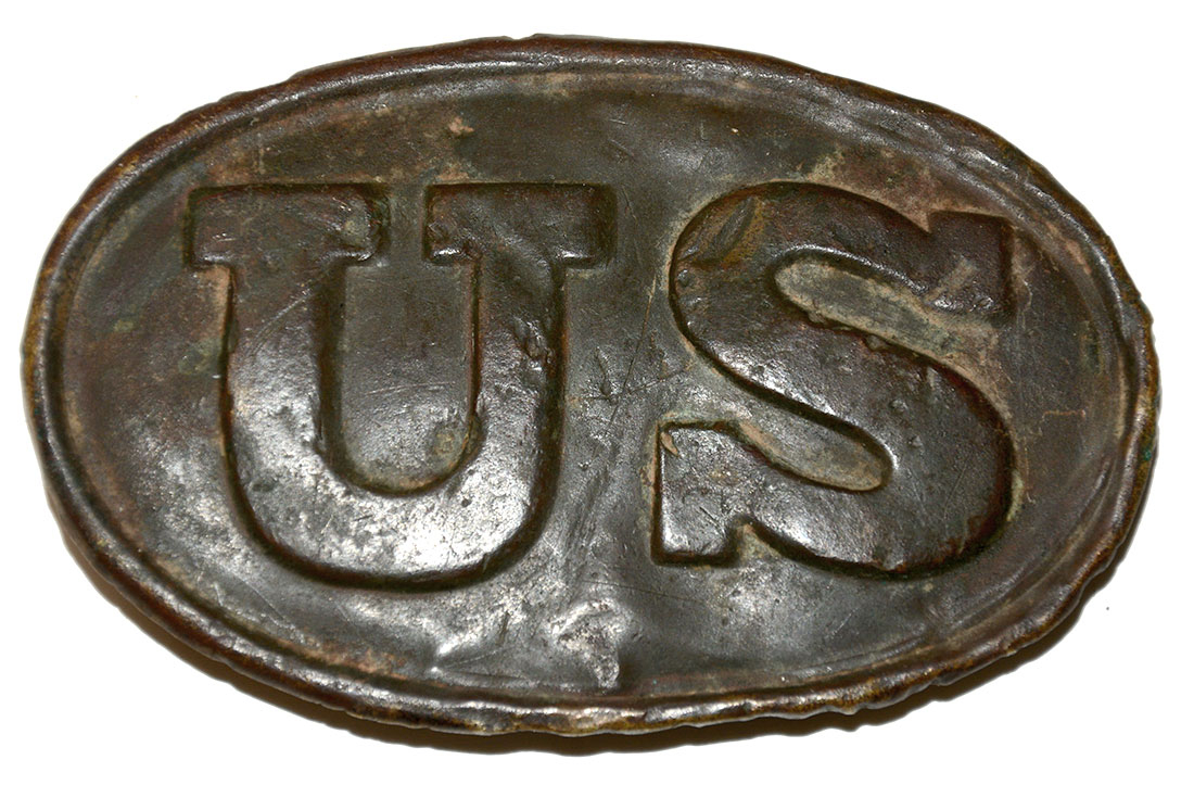 RELIC, US PATTERN 1839 BELT PLATE FROM FREDERICKSBURG