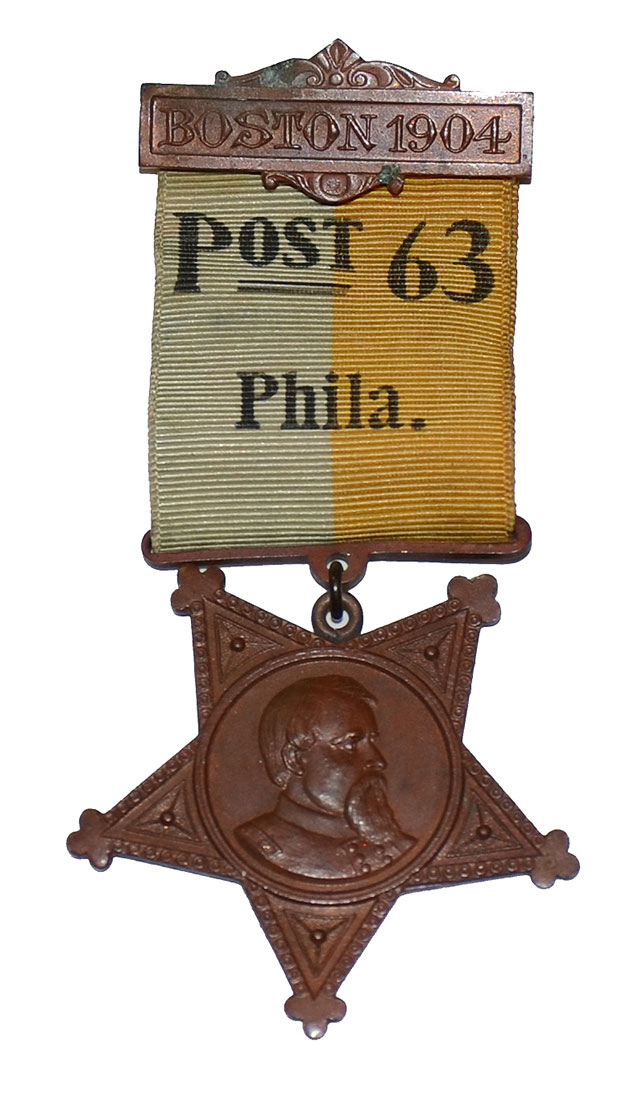 1904 BIRNEY POST 63 GAR BADGE