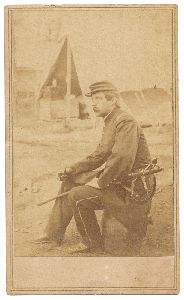 CDV PHOTOGRAPH OF CAPTAIN CARSWELL McCLELLAN