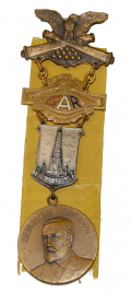 54th NATIONAL ENCAMPMENT REPRESENTATIVE GAR RIBBON BADGE – INDIANAPOLIS, 1920