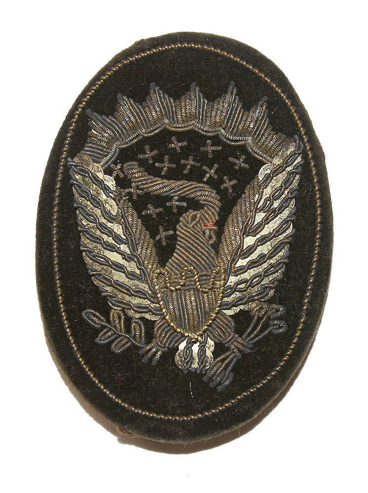 VERY GOOD LOOKING CIVIL WAR OFFICER’S HARDEE HAT SIDE EAGLE