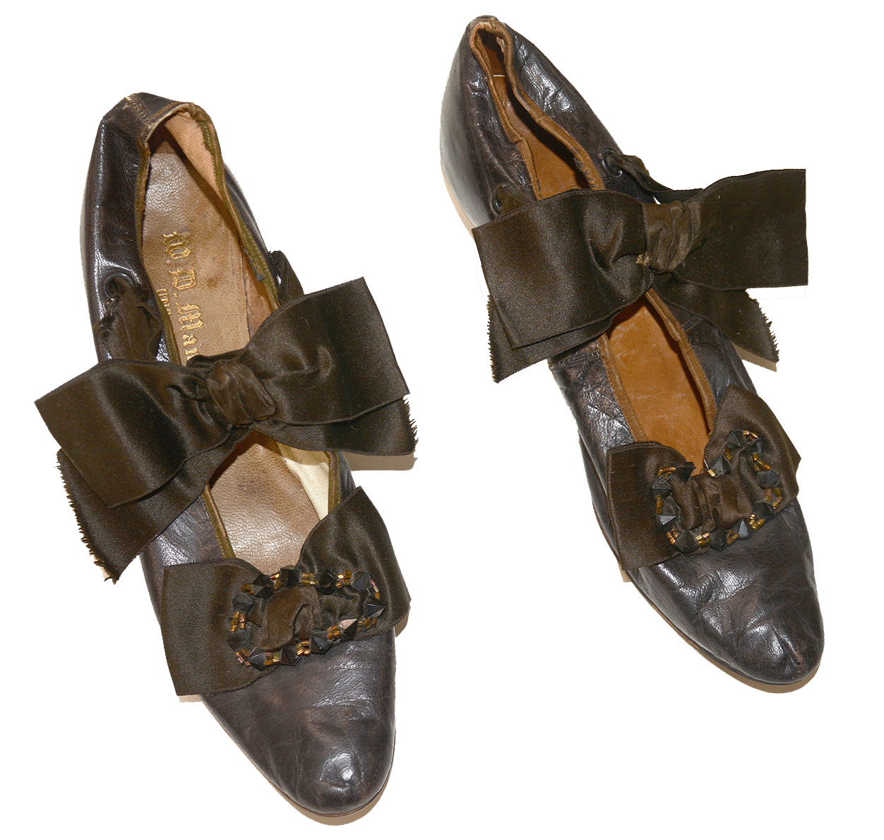 CIRCA 1900 BLACK LEATHER LADIES’ SHOES
