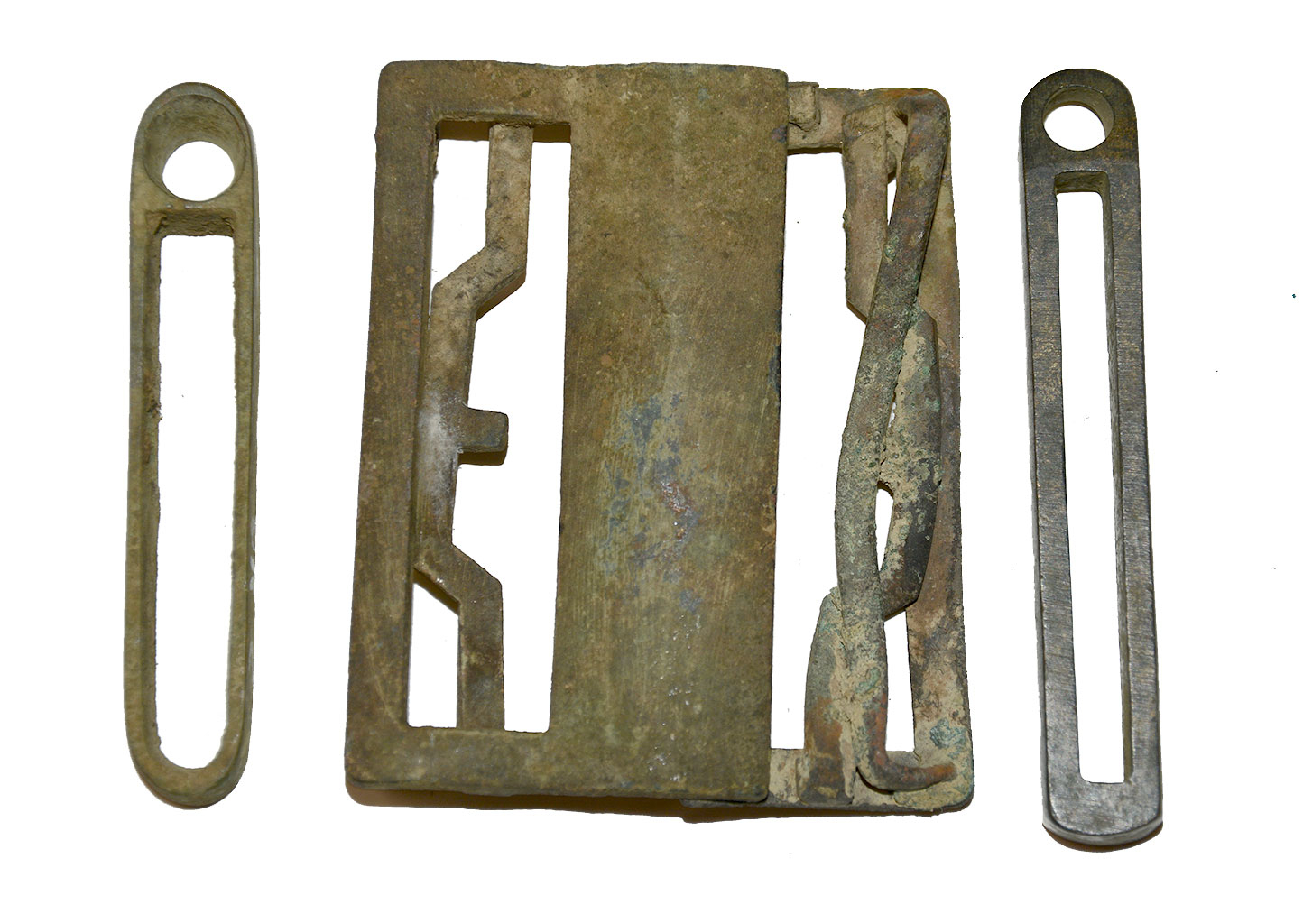 GETTYSBURG RELIC P1855 RIFLEMAN’S BELT HARDWARE – CRAWFORD FARM/MARSH CREEK – EX-BREAM COLLECTION