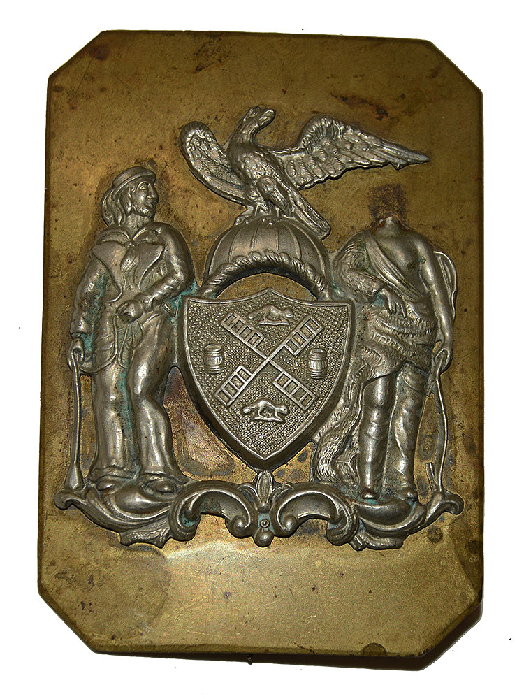 PRE-CIVIL WAR NEW YORK MILITIA BREAST PLATE