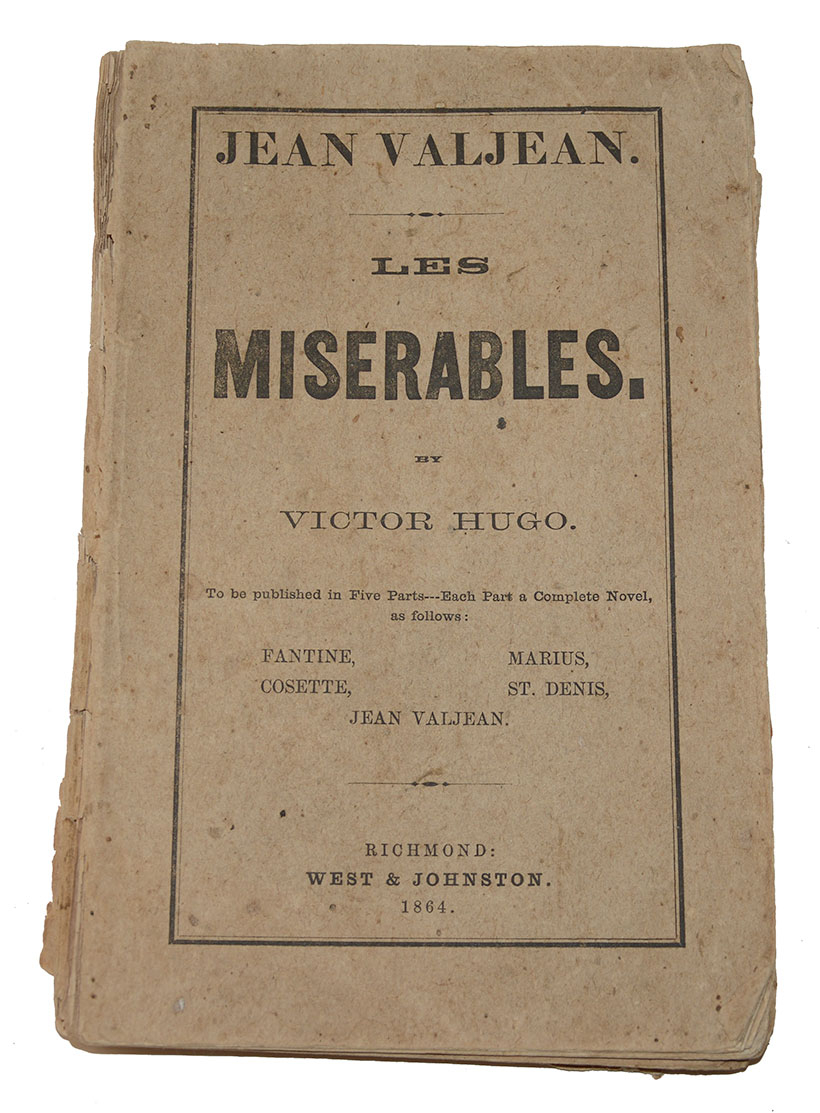 CS PLAGIARIZED COPY OF “LES MISERABLES, JEAN VALJEAN” – RICHMOND, 1864