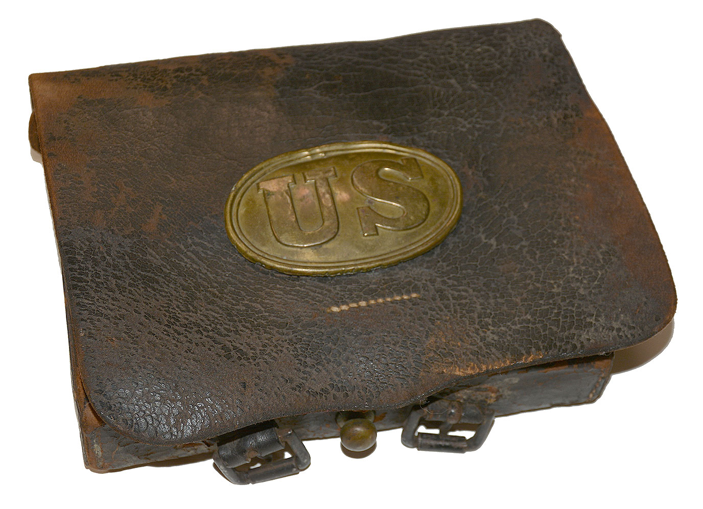 US PATTERN 1861 CARTRIDGE BOX – L.S. BAKER, NEW YORK