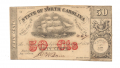 1864 STATE OF NORTH CAROLINA 50-CENT NOTE