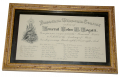 FRAMED MEMORIAL SERVICE INVITATION OF GENERAL JOHN A. LOGAN