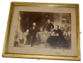 FRAMED LITHOGRAPH OF PRESIDENT LINCOLN AND FAMILY