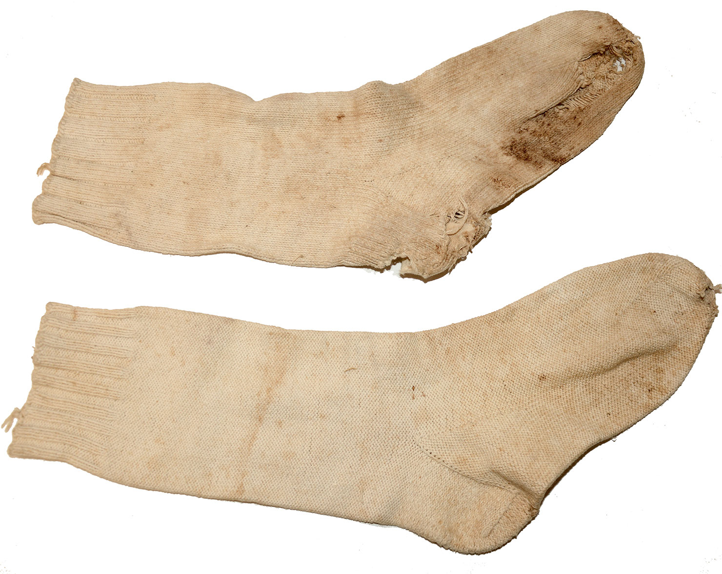 PAIR OF CIVIL WAR ERA WOOL SOCKS