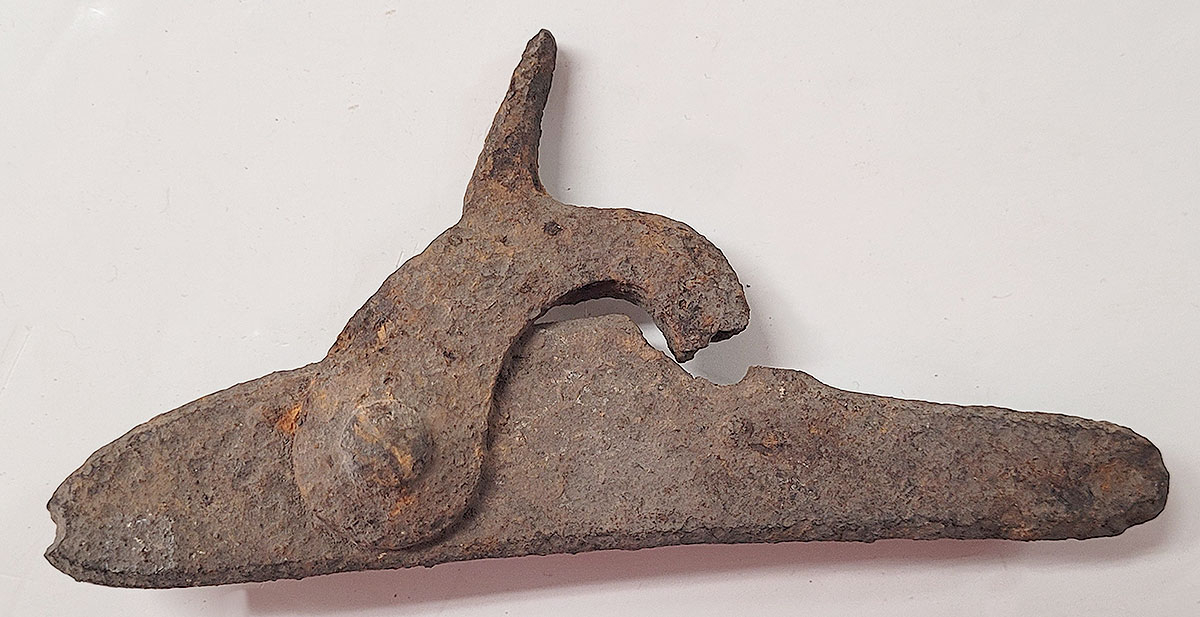 RELIC US M1861 LOCKPLATE AND HAMMER FROM GETTYSBURG