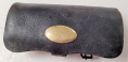 CIVIL WAR CAVALRY CARBINE CARTRIDGE BOX WITH SMALL BRASS PLATE