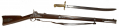 CONFEDERATE RE-ARSENALED HARPERS FERRY 1855 RIFLE AND BAYONET
