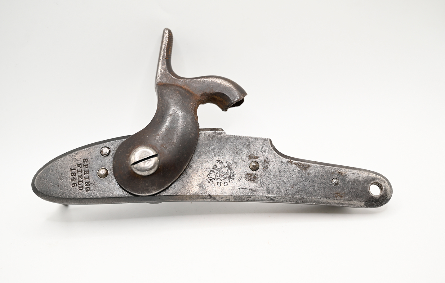 1846 DATED SPRINGFIELD MODEL 1842 MUSKET LOCK