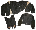 GROUP OF THREE 1880’S-1890’S BLACK SILK BODICES