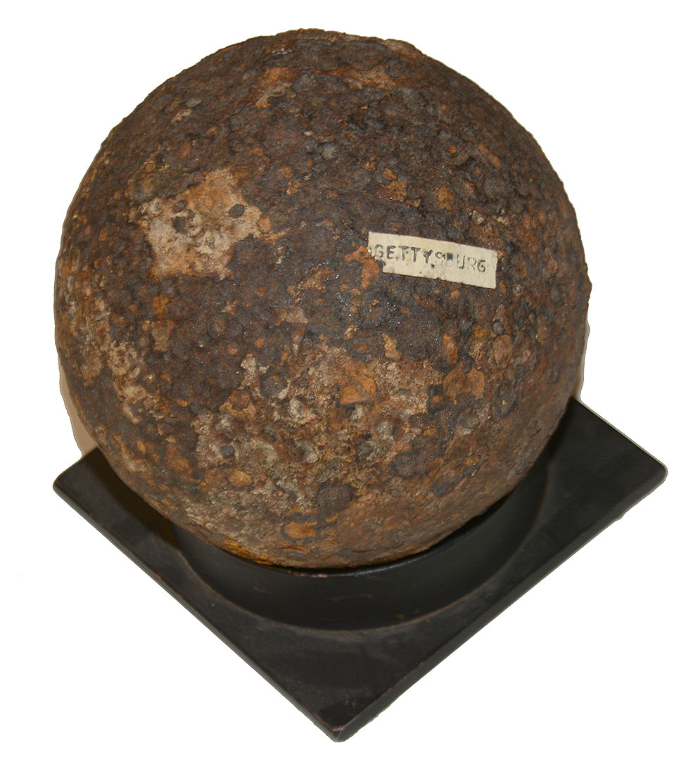 U.S. / C.S. 12-POUNDER SOLID SHOT – GETTYSBURG FOUND
