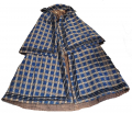 1840-1860 BLUE PLAID WINTER CLOAK