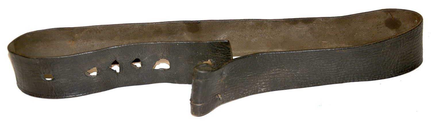 ENLISTEDMAN’S LEATHER WAIST BELT RECOVERED FROM RIVER AT CITY POINT, VA
