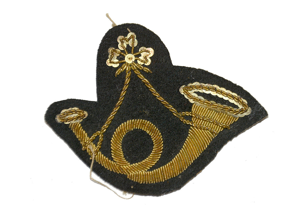 1832 PATTERN INFANTRY OFFICER’S GOLD BULLION HUNTING HORN