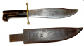WWII US COLLINS CO. LEGITIMUS NO.18 BOWIE KNIFE AND LEATHER SHEATH