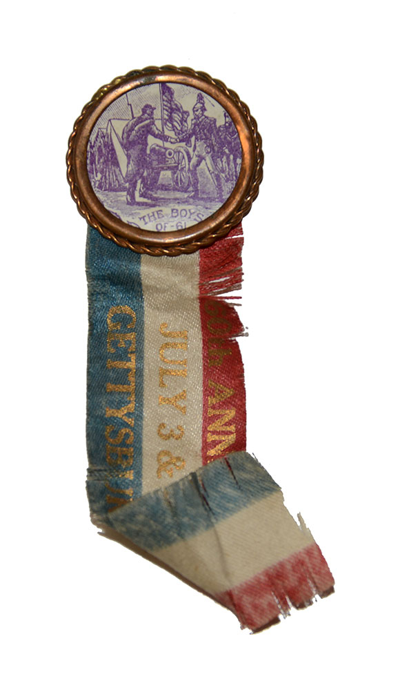 BATTLE OF GETTYSBURG 60th ANNIVERSARY GAR RIBBON 