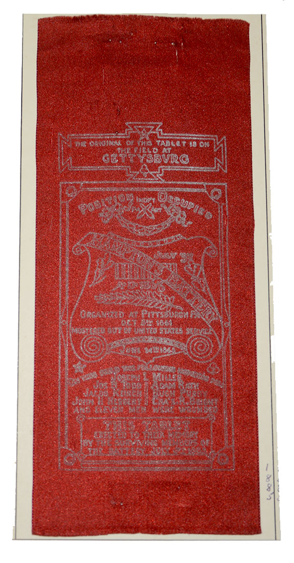 HAMPTON’S BATTERY MONUMENT DEDICATION RIBBON – 1885 