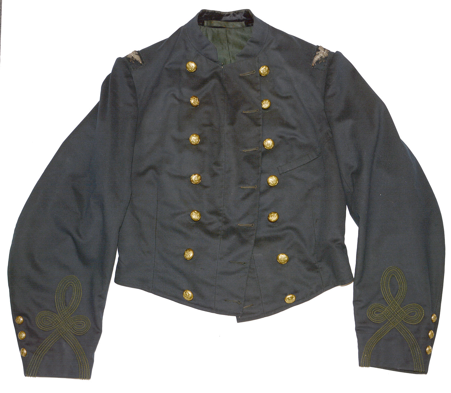 BEAUTIFUL OFFICER’S SHELL JACKET OF COLONEL, LATER BREVET BRIG. GEN. WINSOR B. FRENCH 77th NEW YORK 